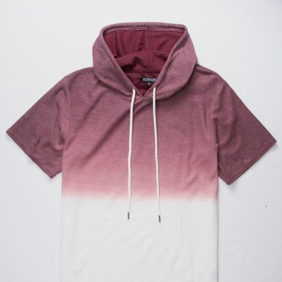 Elwood Other - #14 New Elwood Ombre Burgundy Mens Hoodie